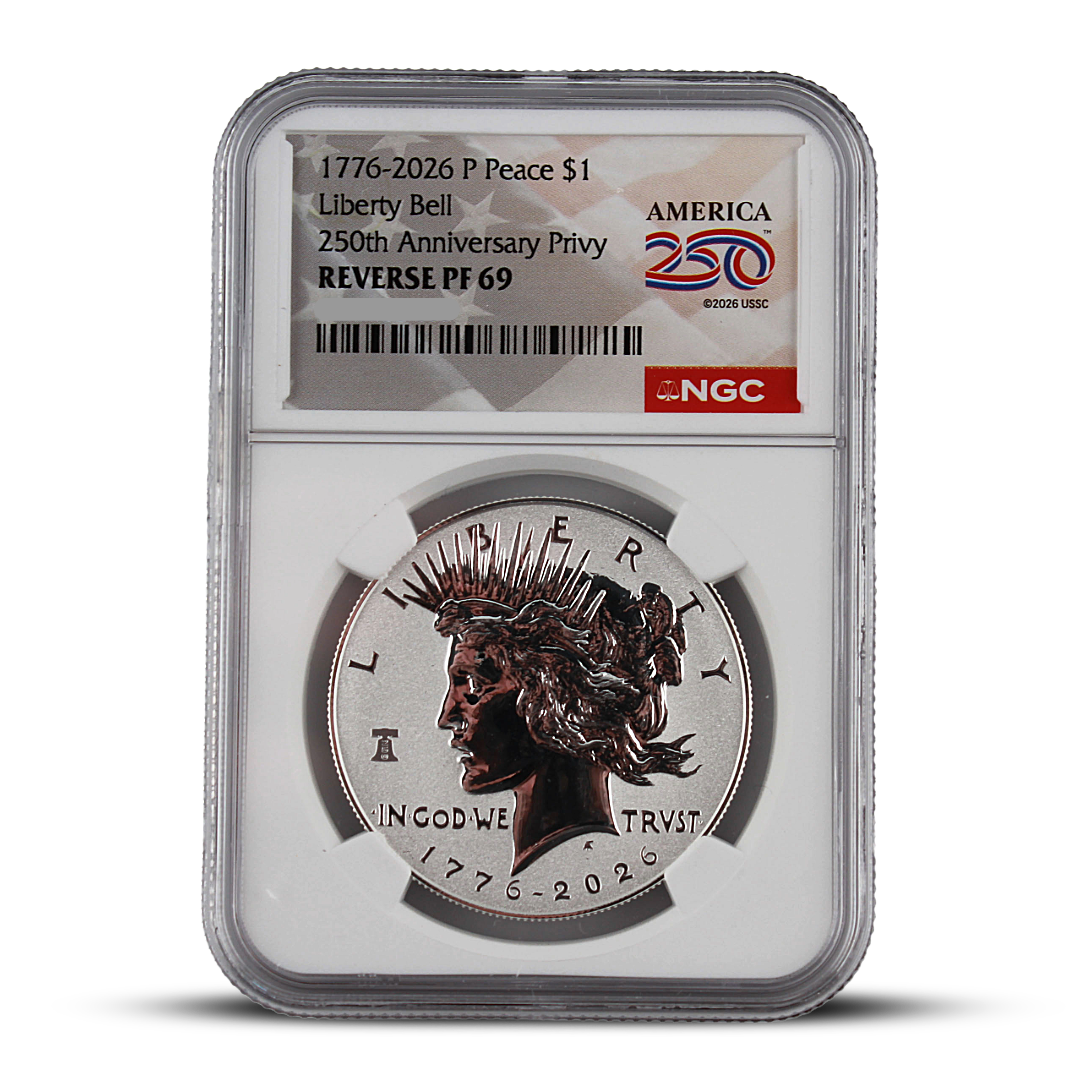 1776-2026-P Peace Dollar NGC Reverse Proof 69 – America 250 Liberty Bell Privy (PSV 50)
