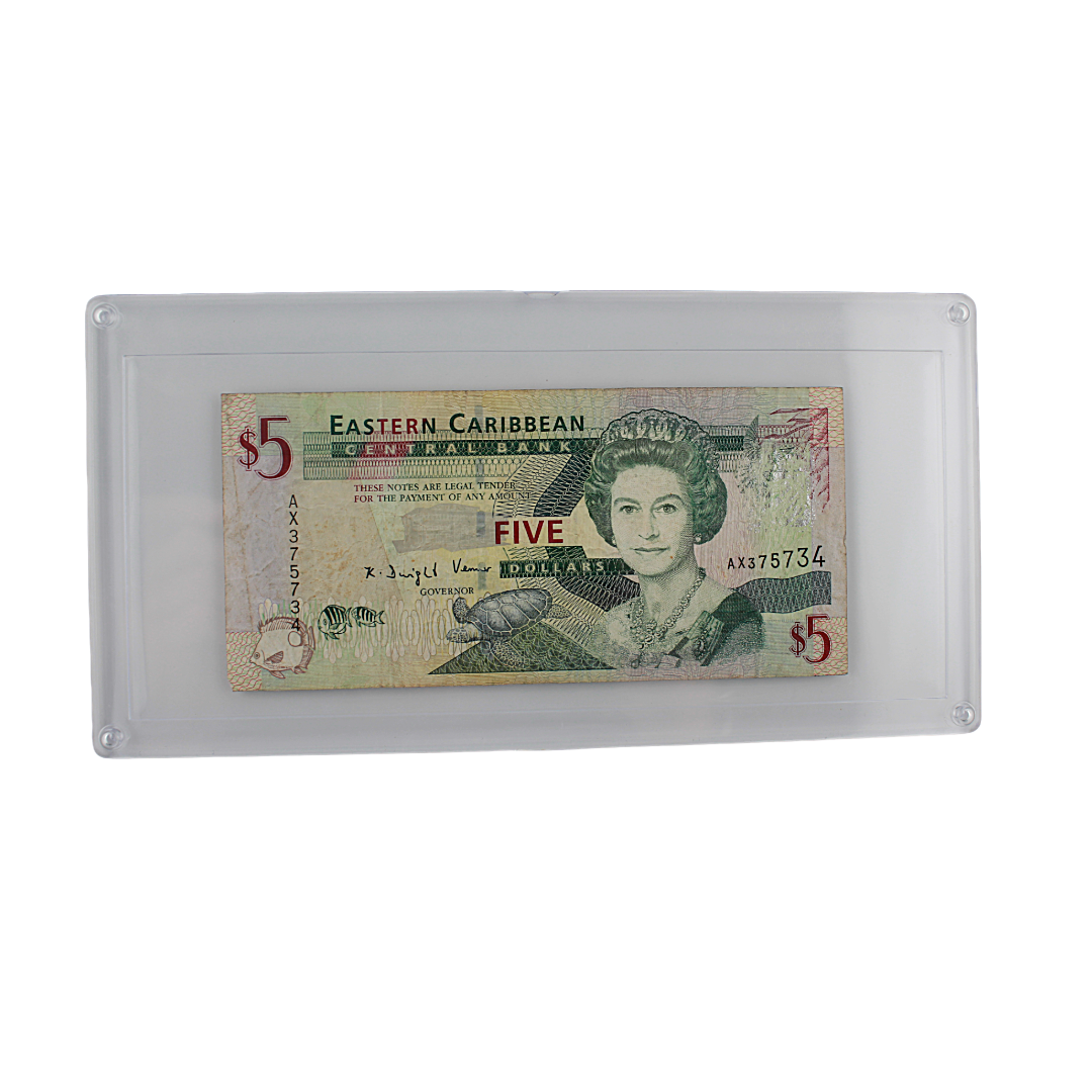 Eastern Caribbean 5 Dollars Banknote - Eastern Caribbean Central Bank - Queen Elizabeth II (PSV 10)