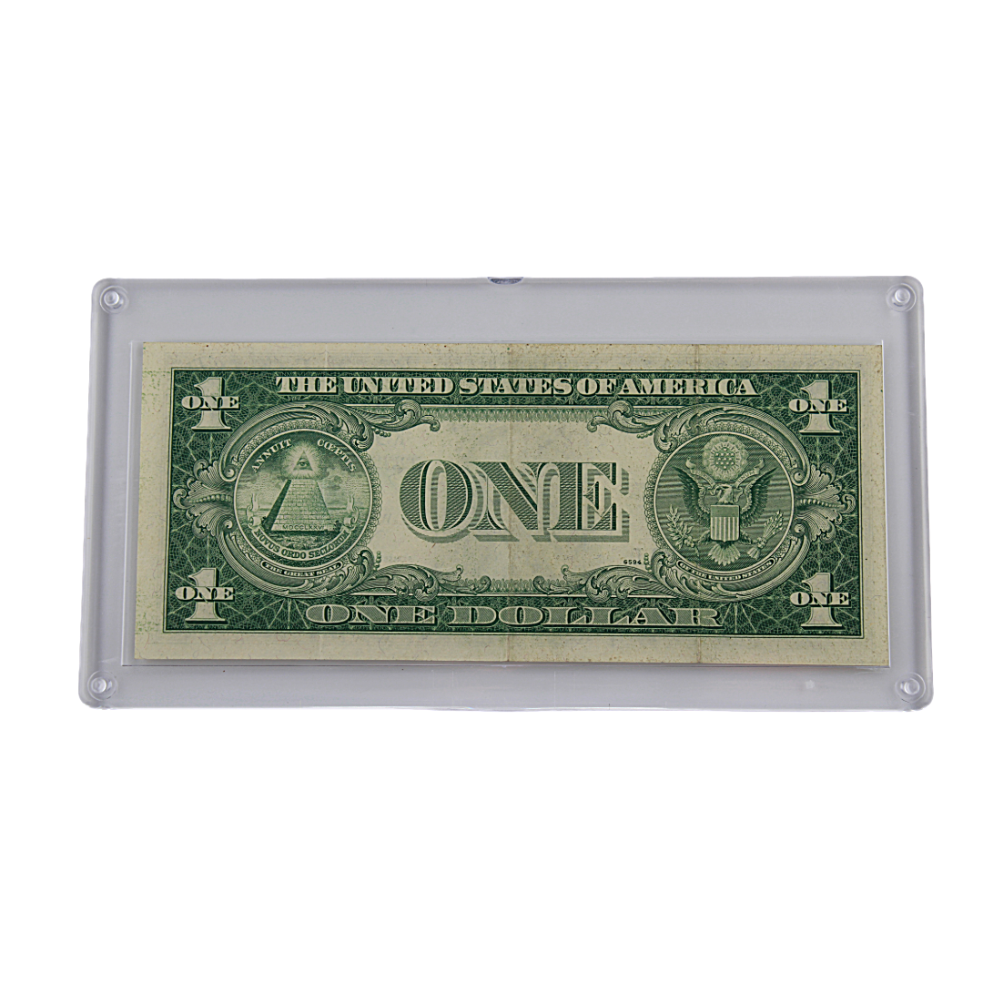 $1 U.S Note - Series 1935E Blue Seal miscut (PSV 25)