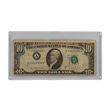 Load image into Gallery viewer, $10 Federal Reserve Note - Series 1977A - Boston Hamilton Miscut (PSV 20)
