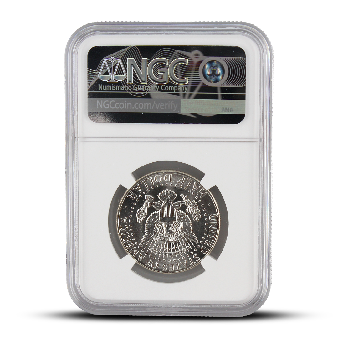 1964 D 50C - MS61 - NGC John F. Kennedy Signature Label