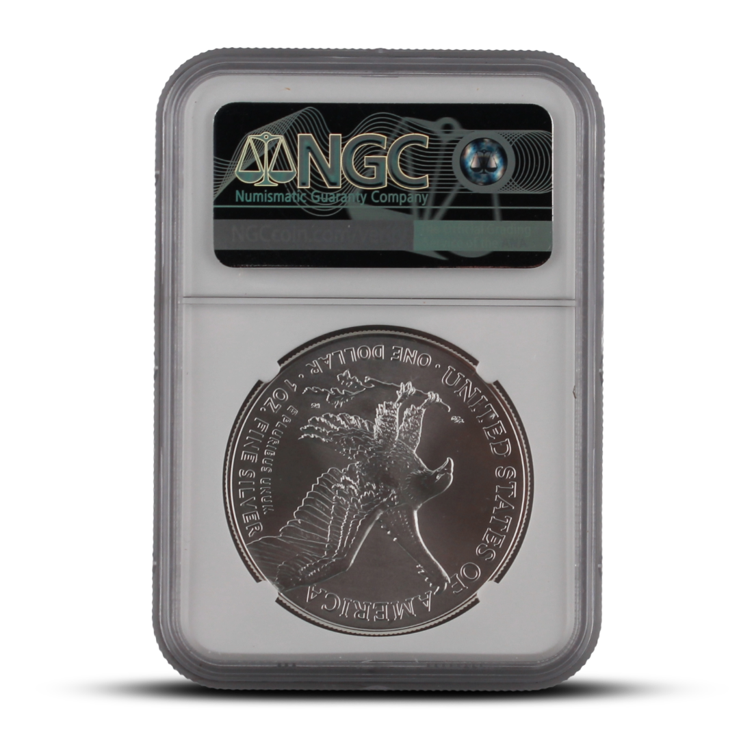 2026(W) 1 oz American Silver Eagle Coin - NGCX Mint State 10 - West Point Mint - Exclusive MetalStacks Label (PSV 25)