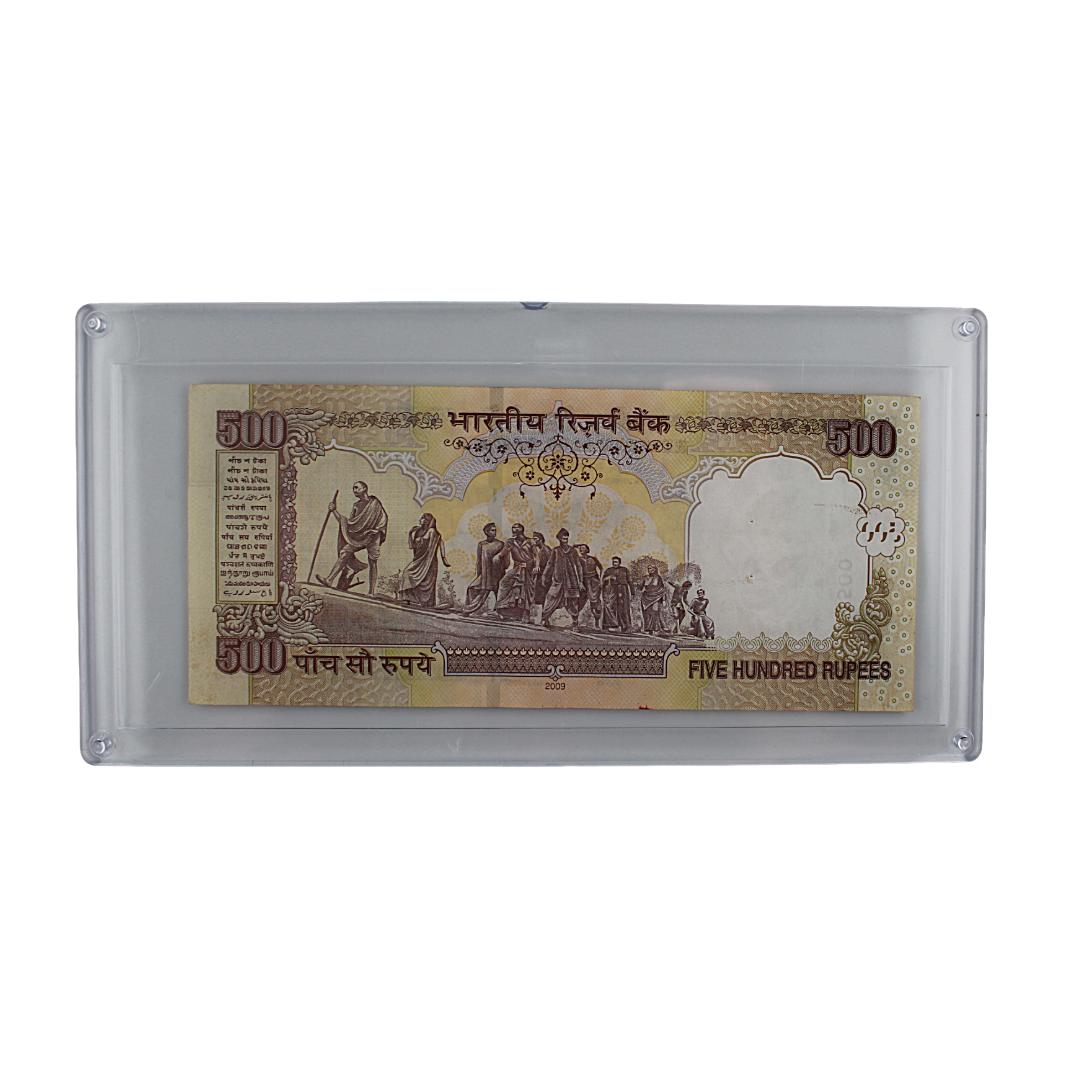India 500 Rupees Banknote - 2009 - Reserve Bank of India - Mahatma Gandhi - Demonetized (PSV 5)