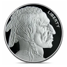Load image into Gallery viewer, Golden State Mint 2 oz Silver Round - Buffalo Indian Head Design .999 Fine Silver
