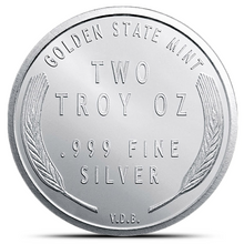 Load image into Gallery viewer, Golden State Mint 2 oz Wheat Cent Silver Round | .999 Fine Silver
