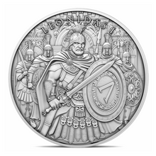 Load image into Gallery viewer, 1 oz Silver Round - Legendary Warriors - Leonidas I of Sparta - .999 Fine Silver
