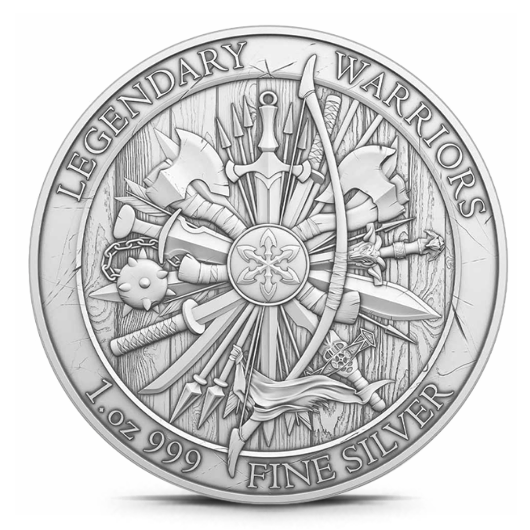 1 oz Silver Round - Legendary Warriors - Leonidas I of Sparta - .999 Fine Silver