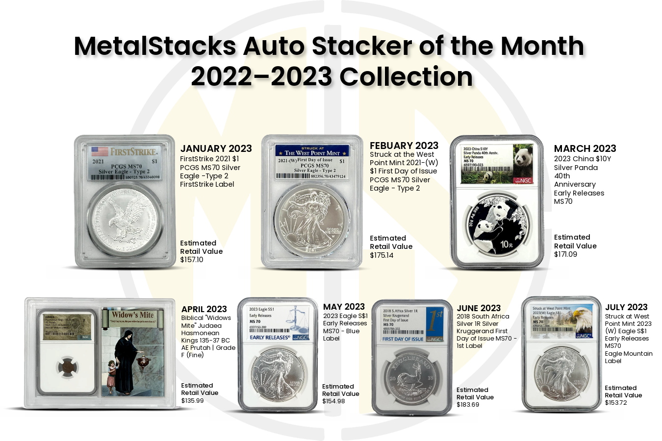 MetalStacks 2022–2023 Auto Stacker One-Year Anniversary Display Frame