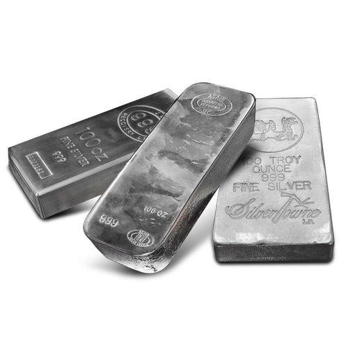 100 Oz Silver Bar (New/Varied Condition, Any Mint) Metalstacks