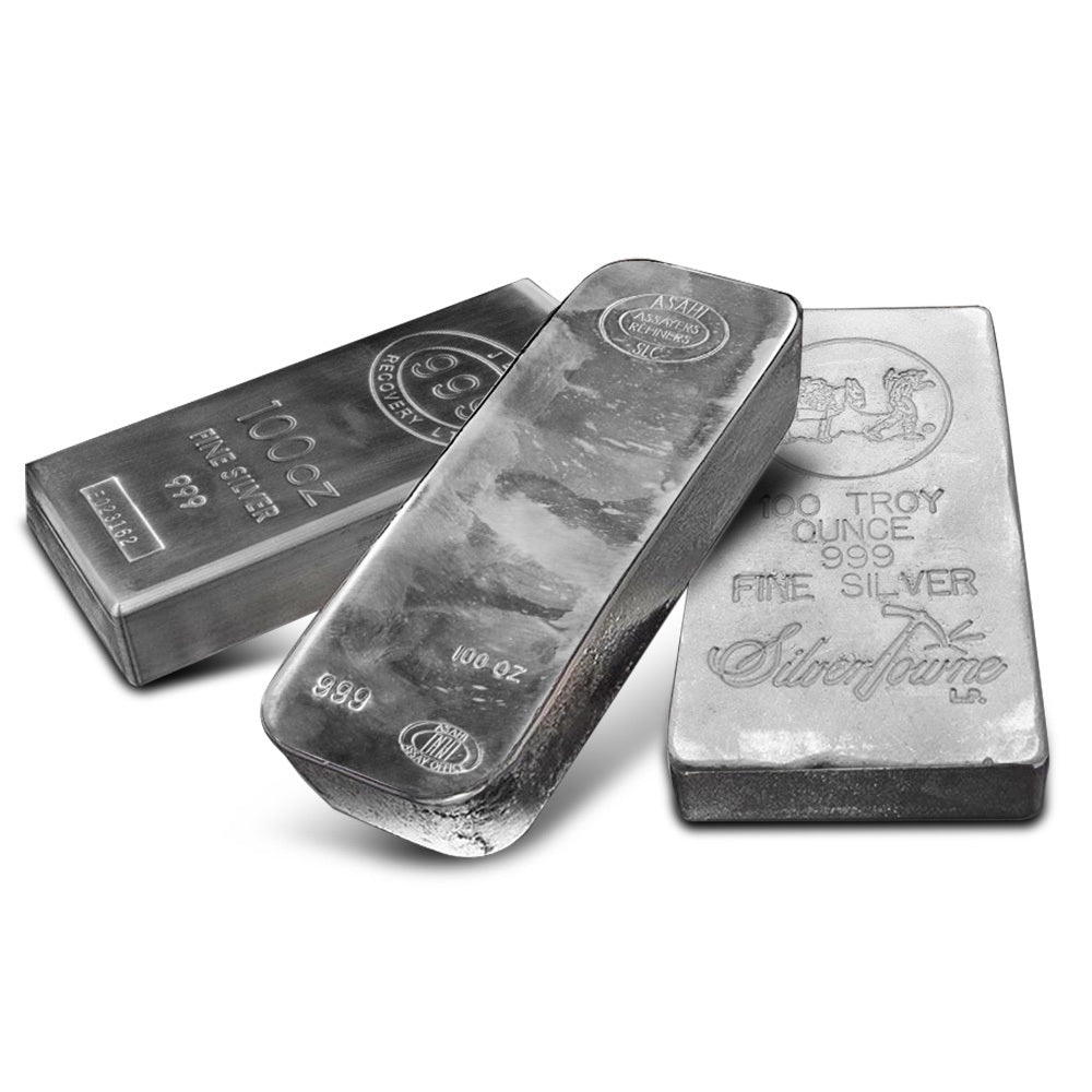 Silver Bar 100 Oz (New/Varied Condition, Any Mint)