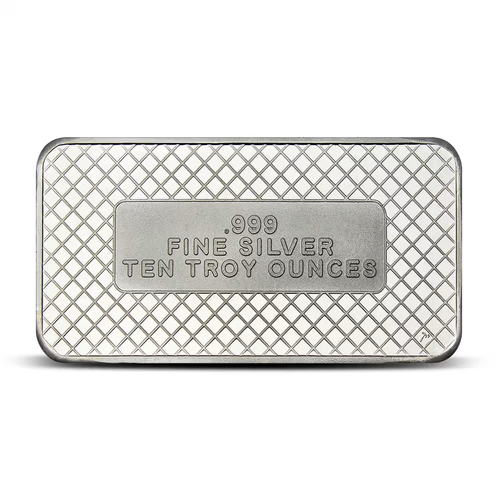 10 Oz SilverTowne Mint Flag Silver Bar