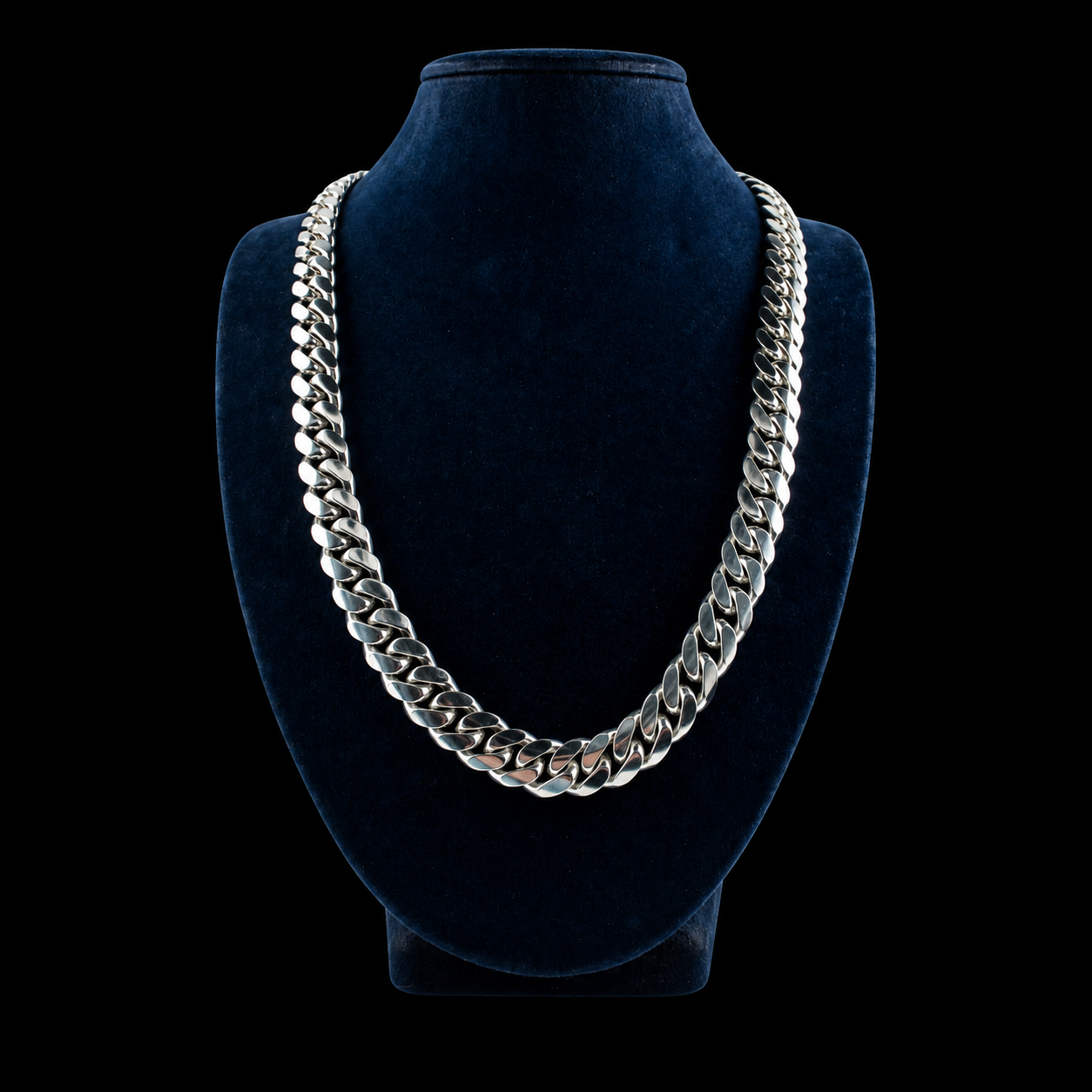 MetalStacks .9999 Handmade Cuban Link Chain - 24 Inch - 250 Grams - .999 Pure Silver