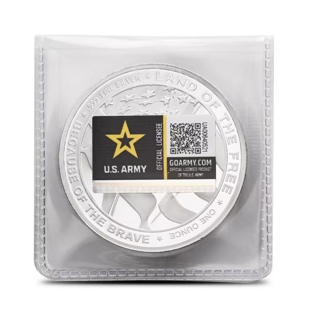 1 Oz United States Armed Forces - Army Silver Round