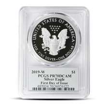 Load image into Gallery viewer, 2019-W American Silver Eagle PR70DCAM  (FDI) Thomas Cleveland Signed (PSV 100)
