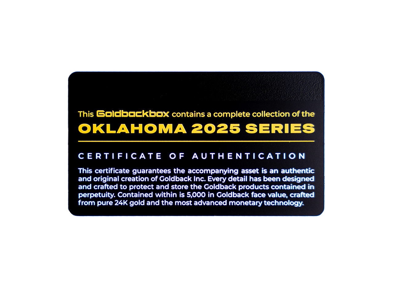 The GoldbackBox - Oklahoma 2025 Series
