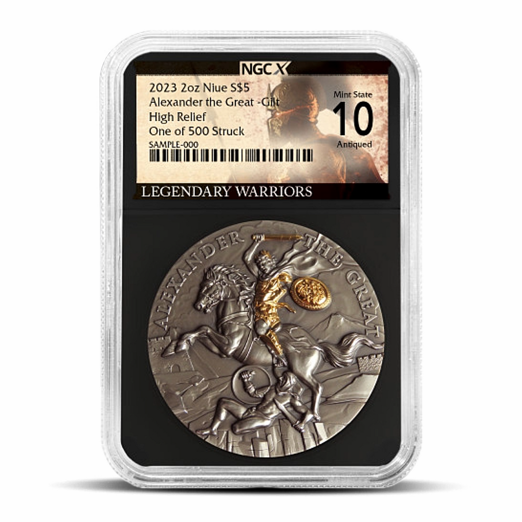 2023 NIUE Alexander the Great 2 Oz NGCX MS10