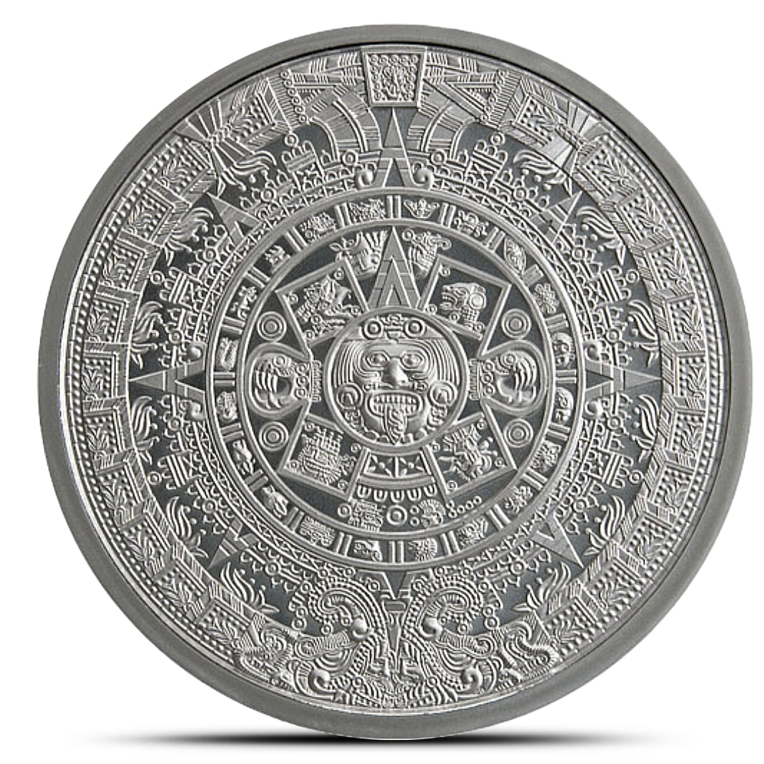 Aztec Calendar 1 Oz Silver Round