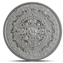 Load image into Gallery viewer, Aztec Calendar 1 Oz Silver Round
