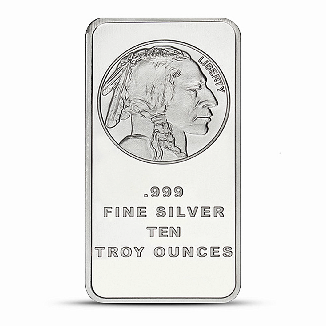 10 Oz SilverTowne Buffalo Silver Bar