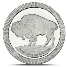 Load image into Gallery viewer, 1 Oz SilverTowne Buffalo Stackable Silver Round
