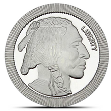 Load image into Gallery viewer, 1 Oz SilverTowne Buffalo Stackable Silver Round
