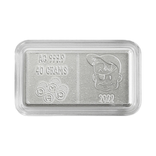 40 Gram PAMP Silver Bazooka Bubble Gum Metalstacks