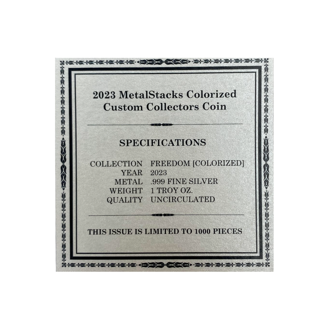 2023 MetalStacks Colorized Custom Collectors Coin