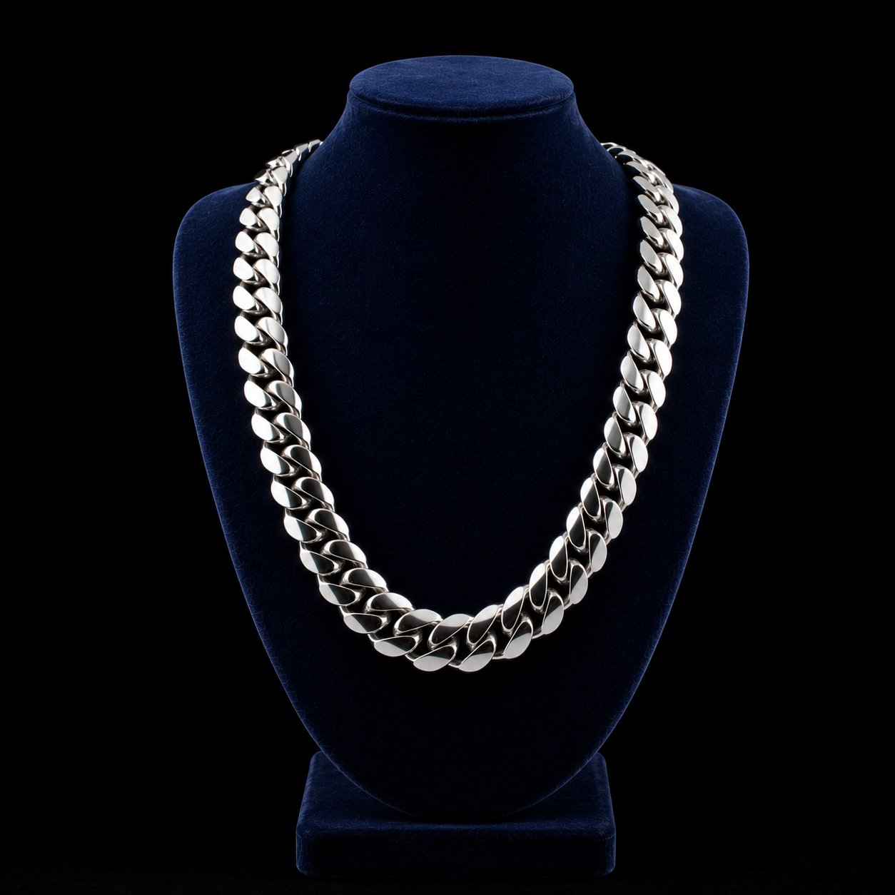 MetalStacks .9999 Handmade Cuban Link Chain - 24 Inch - 500 Grams - .999 Pure Silver