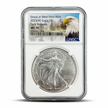 Load image into Gallery viewer, 2023 (W) Eagle Mountain Label- S$1 Struck at West Point Mint ER MS70
