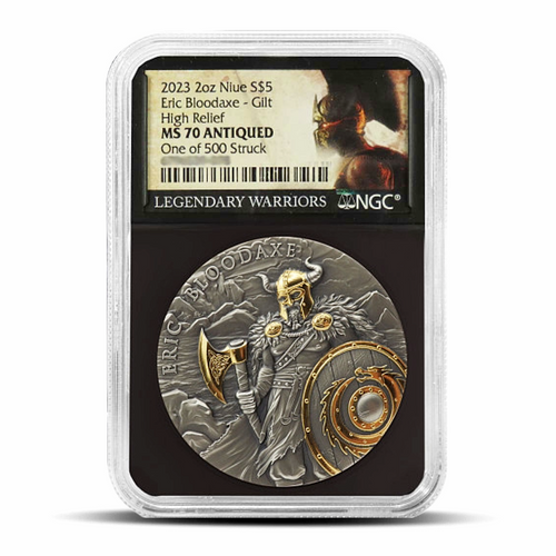 2023 NIUE Eric Bloodaxe 2 Oz MS70 Metalstacks