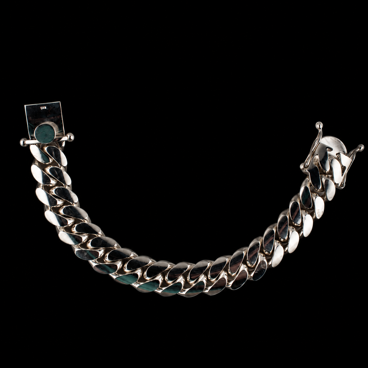 MetalStacks .9999 Handmade Cuban Link Bracelet - 196 Grams - .9999 Pure Silver