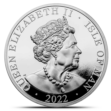 2022 2 oz Silver Isle of Man Noble Piedfort (Only 5 Left)