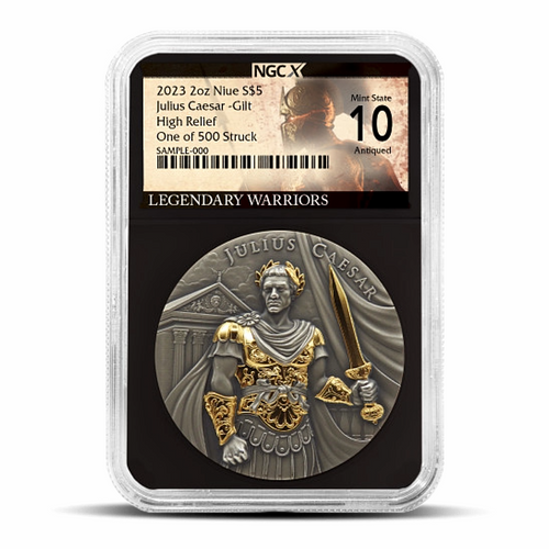 2023 NIUE Julius Caesar 2 Oz NGCX MS10 Metalstacks