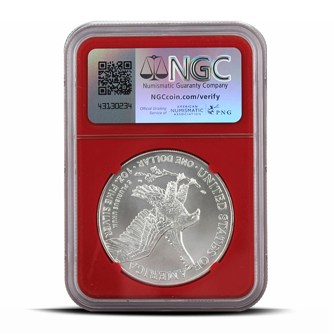 2024 Eagle S$1 Early Releases MS70 - Donald J. Trump 45th President Label - NGC Red Core (PSV 20)