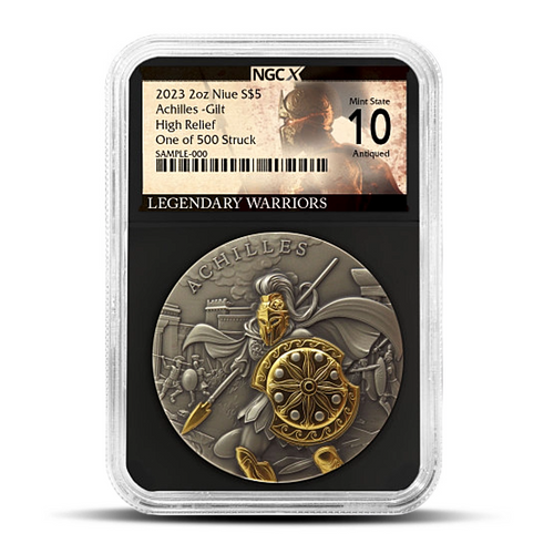 2023 NIUE Achilles 2 OZ NGCX MS10 Metalstacks