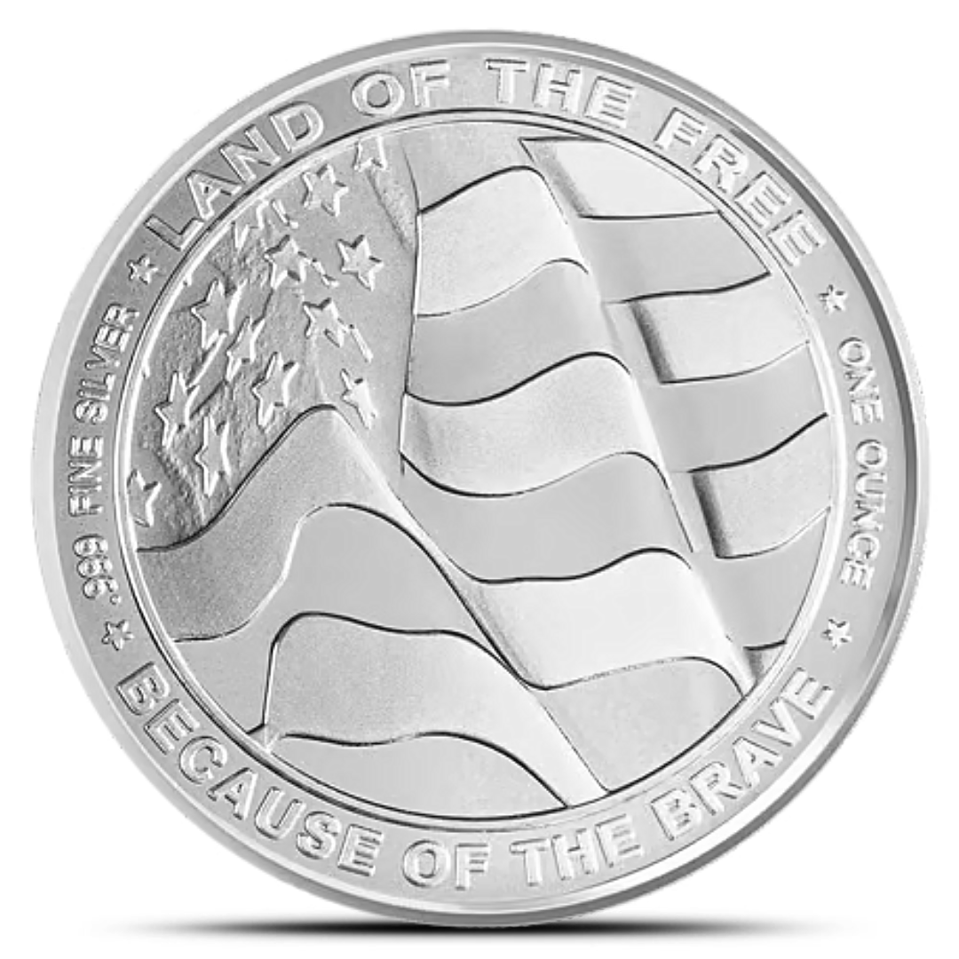 1 Oz United States Armed Forces - Navy Silver Rounds