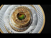 Load and play video in Gallery viewer, 2/3 Oz Dancing Ammolite Elements of Nature - Air Silver Coin (SOLD)
