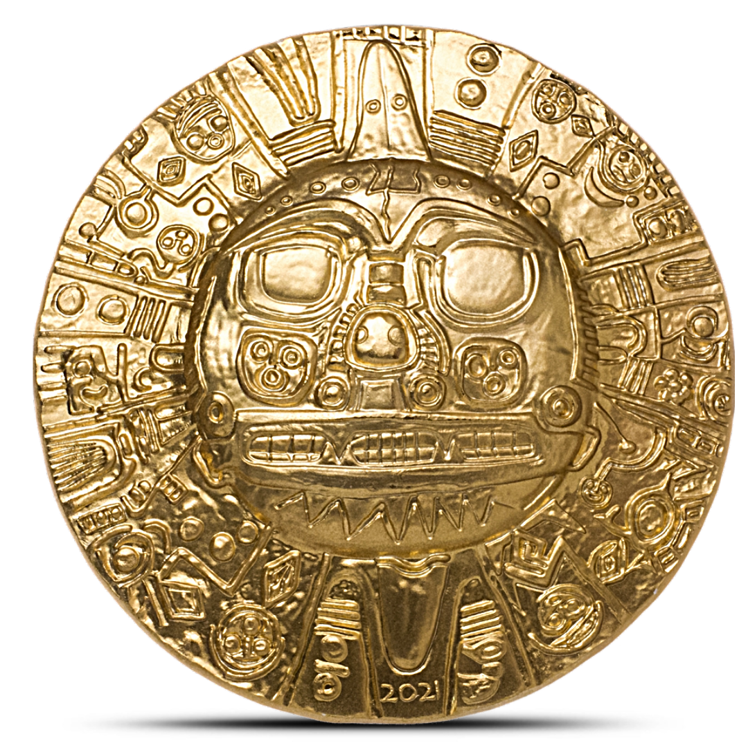 2021 1 Oz Inca Sun God (Gold Gilded)