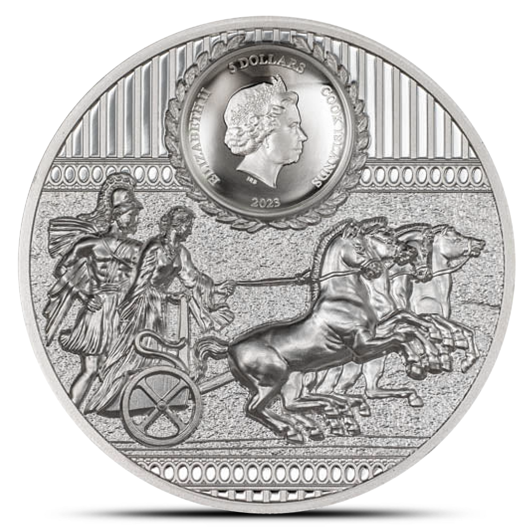 2023 Cook Islands 1 Oz Silver Sparta Coin