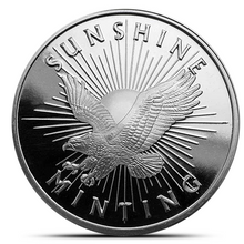 Load image into Gallery viewer, 1 Oz Sunshine Silver Round
