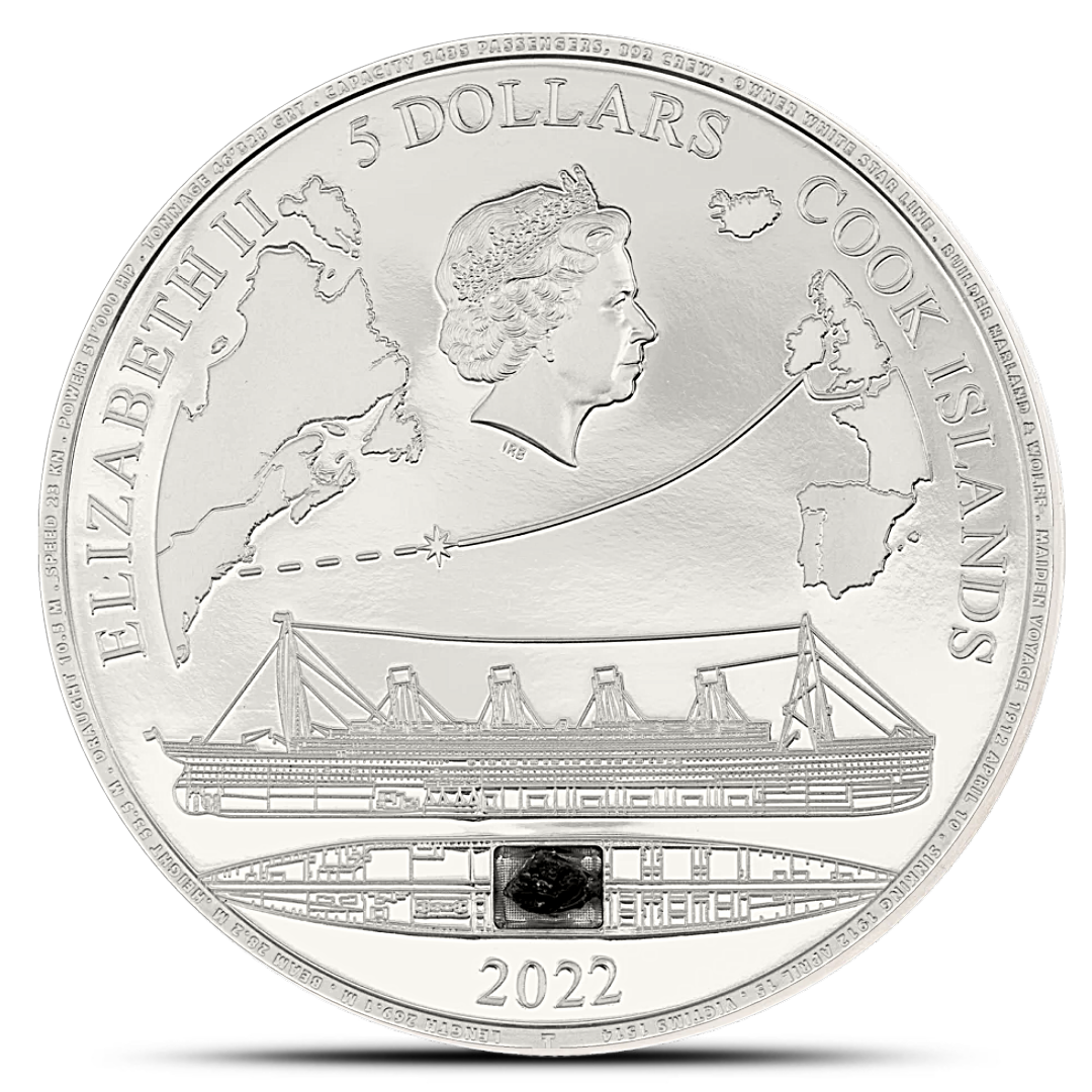 2022 Cook Islands Titanic 1 Oz Silver Coin