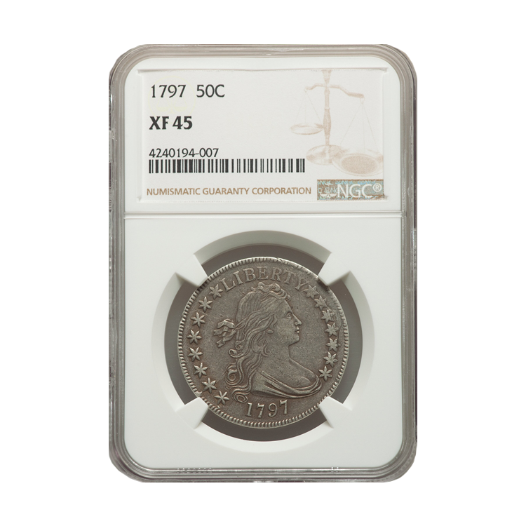 1797 50C Early Half Dollar NGC XF45 (SOLD)