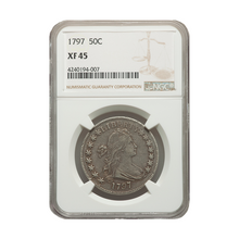 Load image into Gallery viewer, 1797 50C Early Half Dollar NGC XF45 (SOLD)
