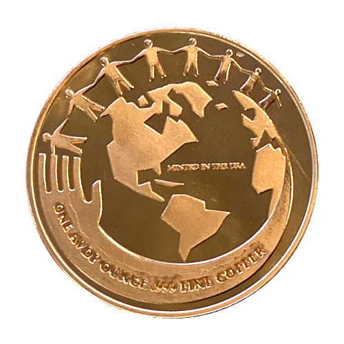 1 Ounce Copper MetalStacks Custom Collector Coin