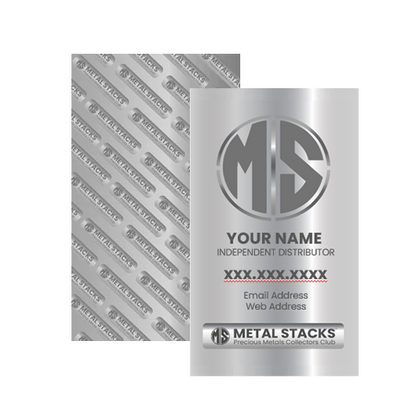 Metalstacks Business Cards - 100 or 500 Cards
