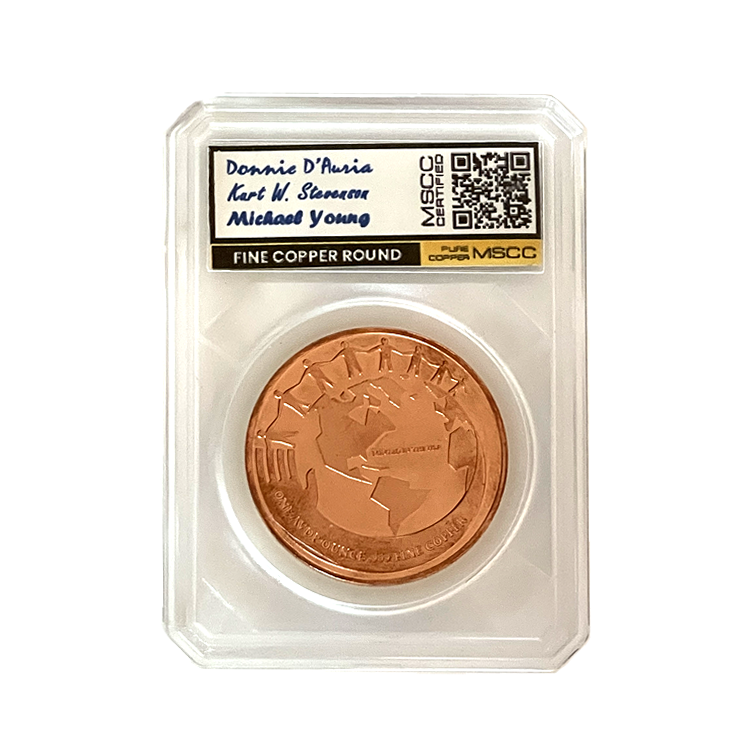 1 Ounce Copper MetalStacks Custom Collector Coin