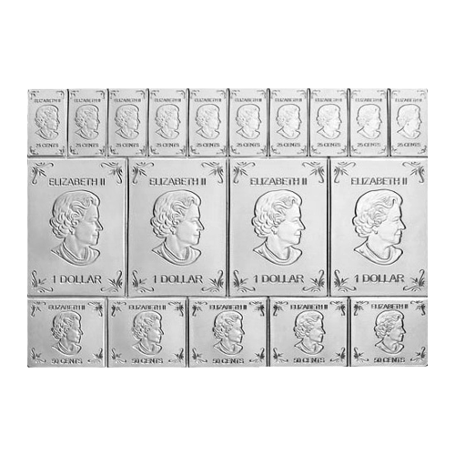 2 oz Random Year Maple Leaf Flex Silver Multibar | Royal Canadian Mint